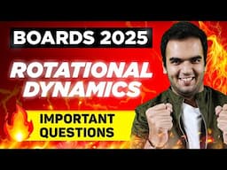 Rotational Dynamics Important Questions - Maharashtra Board 2025 - PYQ Discussion - RG Lectures