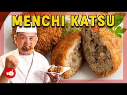 The EASIEST Deep Fried Japanese Hamburger Steak at Home! | Menchi Katsu Recipe