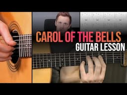 Carol of the Bells - Christmas Fingerstyle Guitar Lesson