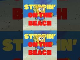 steppin' on the beach 😎 official trap remix | SpongeBob #shorts