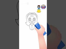 How to Draw Snow White #Shorts #drawingtutorial #drawingforkids #chuchutv #drawingshorts