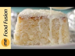 Brazilian Coconut Cold Cake Recipe by Food Fusion