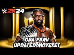 WWE 2K24 Oba Femi Updated Moveset + Superstar Settings