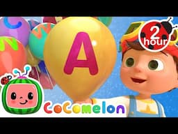 JJ's ABC Song With Balloons 🎈 + More CoComelon Nursery Rhymes and Kids Songs | Learning ABCs & 123s