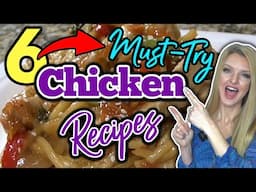 6 Amazing CHICKEN DINNER RECIPES you NEED in your LIFE! | Easy DINNER IDEAS to feed your Family!