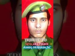 J&K SPO Ashiq Hussain Malik conferred with Shaurya Chakra posthumously #shorts #police #shortvideo