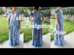 Making a Bridgerton Dress | Sewing Vlog