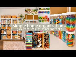 ORGANIZE WITH ME | HOME ORGANIZATION | SIMPLE LIVING TIPS DECLUTTER CLEAN WITH ME EXTREME MOTIVATION