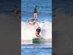 Here's some paddle surfing from the beginning of this week's retreat!  #surfsup #standuppaddle