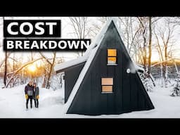 FULL CABIN BUILD COST BREAKDOWN! (DEN A-Frame Weekender Tiny Home)