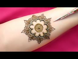 New stylish front hand mehndi design | Gol tikki mehndi design | mehndi ka design | mehndi design.