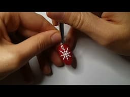 Snowflake Nail Art