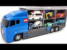 13 Type Cars Tomica☆Tomica opened and stored in Okataduke convoy!