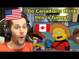 American Reacts to Canada References in the Simpsons