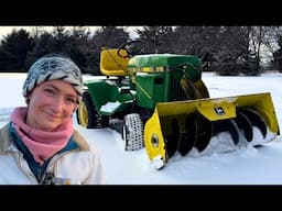 Baby John Deere Snow Blower