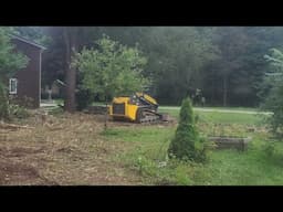 land clearing with the New Holland C232 skidsteer and the wildkat extreme brush cutter