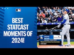 Relive the BEST Statcast moments of 2024 (480-foot home runs, 105-MPH pitches)!