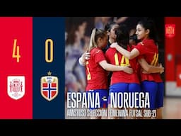 RESUMEN | FÚTBOL SALA SUB-21 FEMENINO | España 4-0 Noruega 🔴 SEFUTBOL