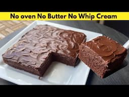 World’s Best Chocolate Fudge Cake Recipe with Fudge Frosting | No Oven No Butter No Beater