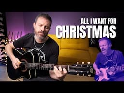 Acoustic + ELECTRIC - All I want For Christmas (guitar cover)