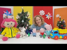 Nicole verkauft Weihnachtsbäume und Christbaumschmuck - Spielspaß mit Peppa Wutz und Smarta