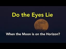 Do the Eyes Lie: When the Moon is on the Horizon?