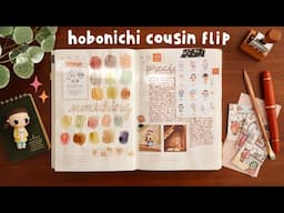 Hobonichi Cousin Flip - January Pages with Lots of Drawings, Recipes & Fountain Pen Inks