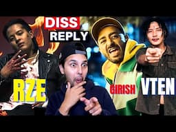 GIRISH DISS RZE 😱 ANGRY REPLY 😱 VTEN STORY 😱 #reaction Habibi - Girish Khatiwada ( BRUTAL WARNING )