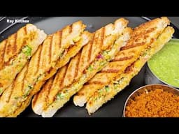 Crispy Veg Toast Sandwich Recipe in 5 minute | कॉलेज कैंटीन स्टाइल कुरकुरा सैंडविच | Easy & Tasty