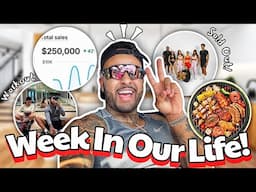 WEEK IN OUR LIFE VLOG!! (SOLD OUT OUR NEW BRAND, BBQ MUKBANG, WORKOUT + MORE!!)