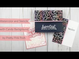 Watercolor and Stencils/Candy Background by Pretty Pink Posh