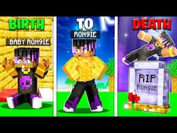 Ron9ie's BIRTH TO DEATH in MINECRAFT😱😱