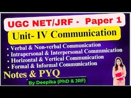 UGC Net Paper 1 || Types of Communication