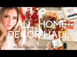 Huge Fall Home Decor Haul 2021! Homegoods, Target & More/ Neutral Fall decorating ideas