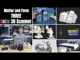 Color 3D Scanner: THREE by Matter and Form, DLP projector, auto turn table, built-in software