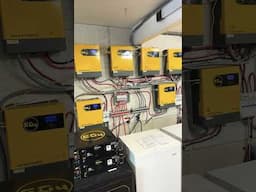 Massive EG4 18kW output off grid system installed & running. We can run everything off this system!