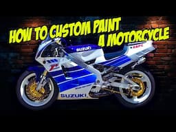 How to custom paint a Motorcycle Suzuki RGV250