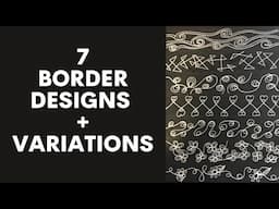 Let's Draw Border Designs - for doodling and free motion quilting