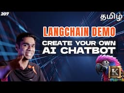 Create an AI Chatbot using LangChain & llama2 | AI Tutorial for Beginners | Tamil | Karthik's Show