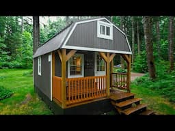 Cozy modern tiny house made from an old barn