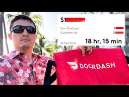 18 Hour Hawaii DoorDash/Uber Eats Work Week - How Much Did I Make?