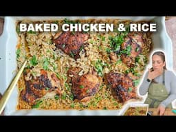 Super Easy Baked Chicken and Rice