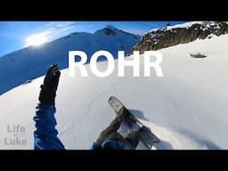 Ripping dreamy turns on Mt Rohr