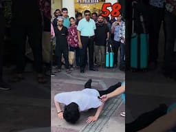 Skinny Guy Beats EVERYONE in Push Ups Challenge!