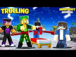 TROLLING Players IN MINECRAFT BEDWARS 😱