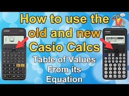 Table of Values from equation on a Casio Calculator | FX-83GT X / FX-83GT CW / FX-85GT X CW (wide)