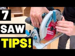 ADJUST EVERYTHING On Circular Saws! (Most People Don't Know #6 and #7!)