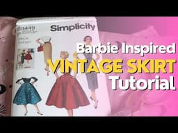 Transforming into Barbie with a Vintage Skirt Tutorial