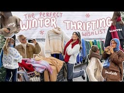 THRIFT WITH ME for your perfect WINTER WISHLIST *cozy knits & cold winter fits* ❄️