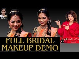 Full Bridal Makeup Demo at Sam and Jas Hair & Makeup Academy, Mumbai